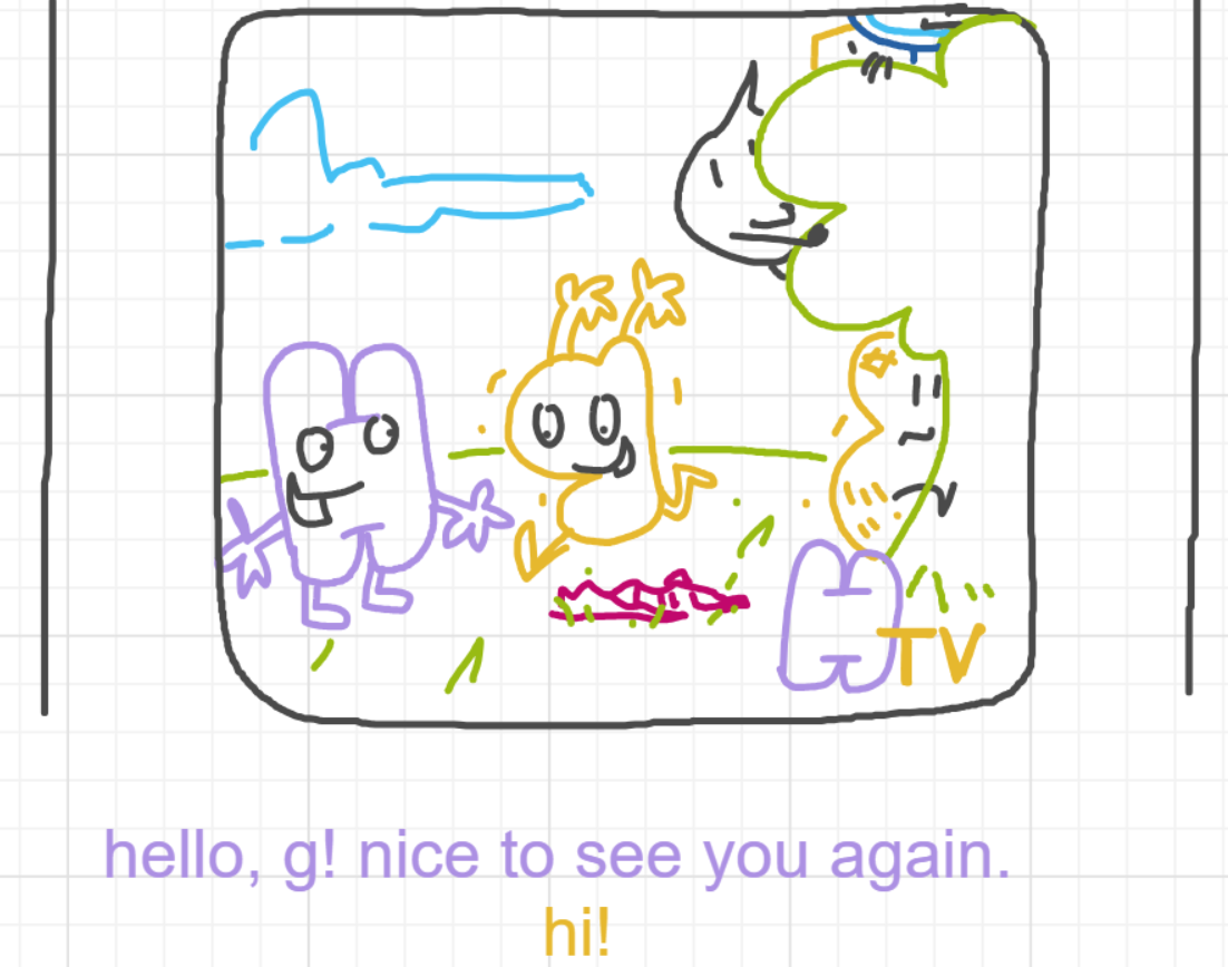 A panel from I've Been Everywhere, Man, episode nine of the Board Boards object show by Furretwalk/WalkingFurret.